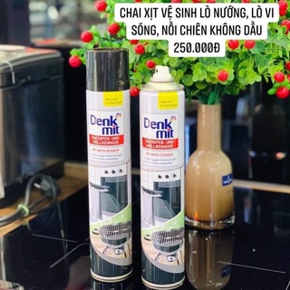 Chai xịt vệ sinh lò nướng, lò vi sóng, các bề mặt inox.. Denkmit