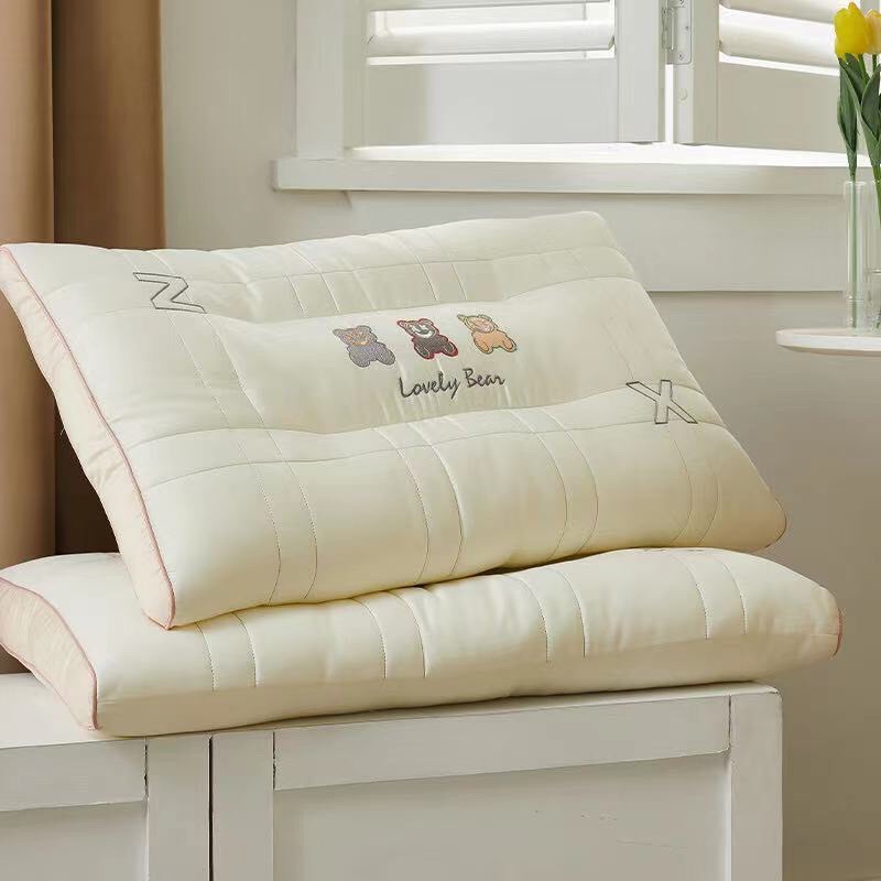 GỐI MATXA GẤU TEDDY hàng CAO CẤP , GỐI THÊU HÌNH GẤU SIÊU ĐÁNG YÊU CHO GIẤC NGỦ NGON CỦA BẠN