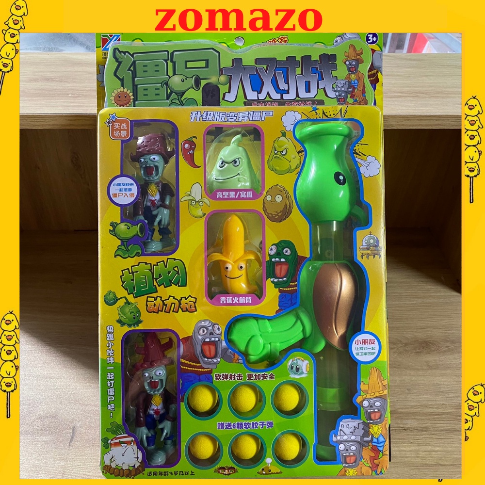 Bộ đồ chơi plants vs zombies, đồ chơi trẻ em ZOMAZO 888-14 , 888-21