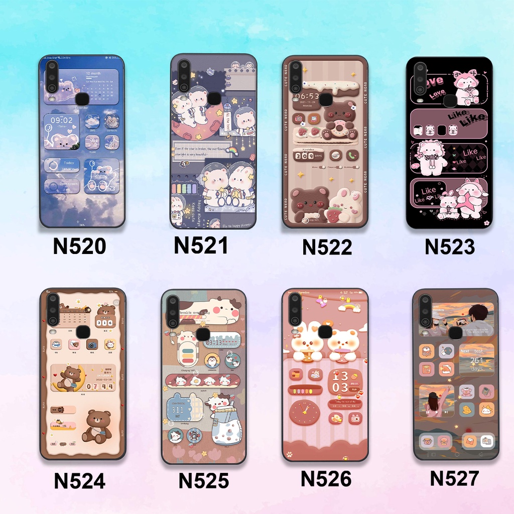Ốp Vivo U10 / Y12 / Y15 / Y17 / Y19 / U3 bộ hình gấu , thỏ hồng cute dễ thương giá rẻ siêu bền