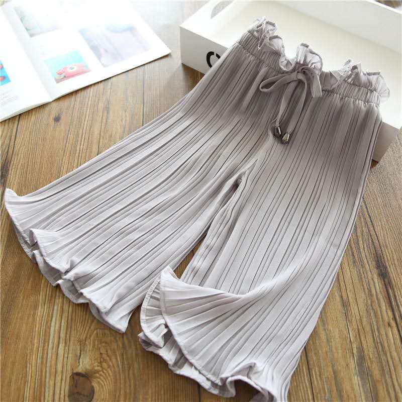 Quần lửng xếp nếp thời trang thoải mái đáng yêu cho bé gái 2-9 tuổi