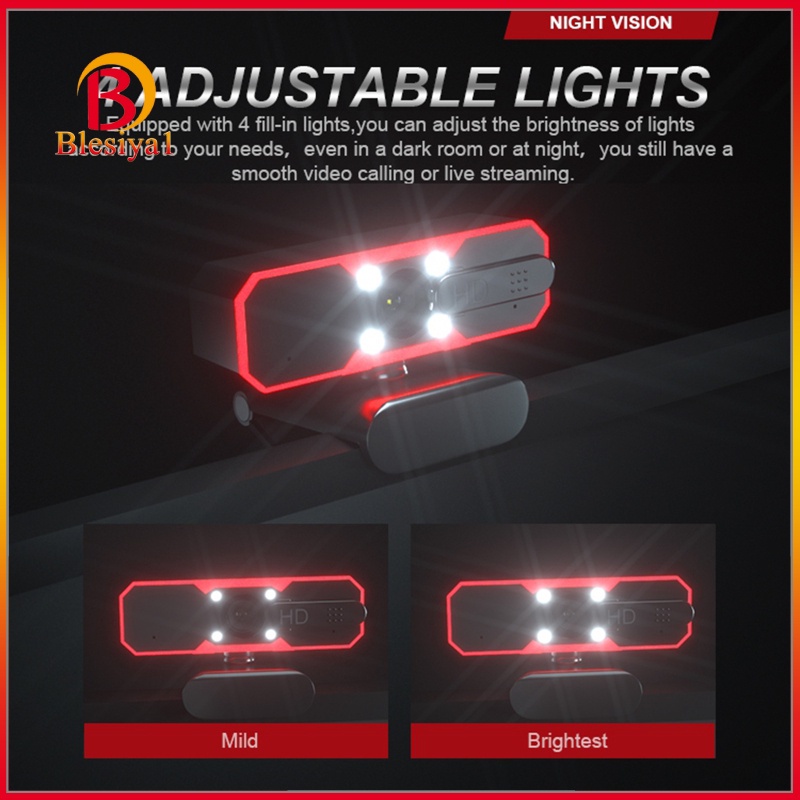 Webcam Tự Động Lấy Nét Blesiya1 1080p Tích Hợp Micro Tiện Dụng | BigBuy360 - bigbuy360.vn