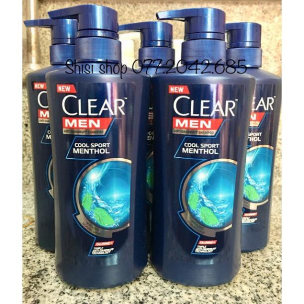 💐Dầu gội trị gàu Clear Men- Clear Bạc hà Thái Lan mẫu mới  450ml/480ml SIÊU MƯỢTVam kết xhisr