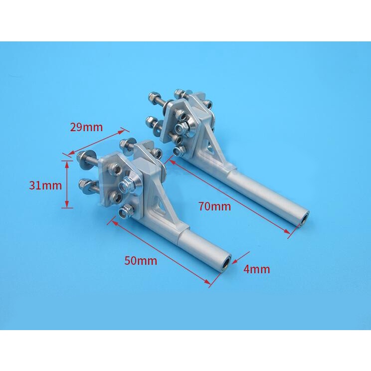 Giá Đỡ Cố Định Trục Tàu Điều Khiển Từ Xa 4mm Dài 50/70mm Chuyên Dụng