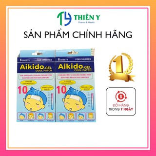 Aikido - Miếng Dán Hạ Sốt Gel Cool Patch hiệu quả, an toàn cho bé, hộp 6 Miếng
