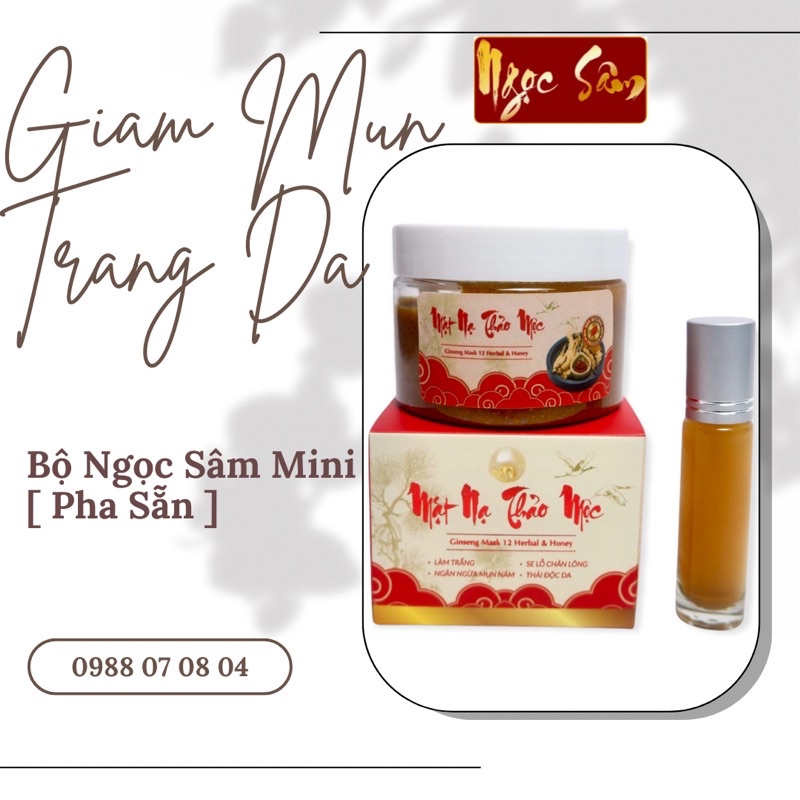 Serum Ngọc Sâm - Bộ Mini Giảm Mụn Trắng Da