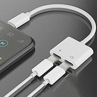 Cáp chia cổng sạc thành 2 cổng vừa sạc vừa đeo tai nghe cho IP7/8/X