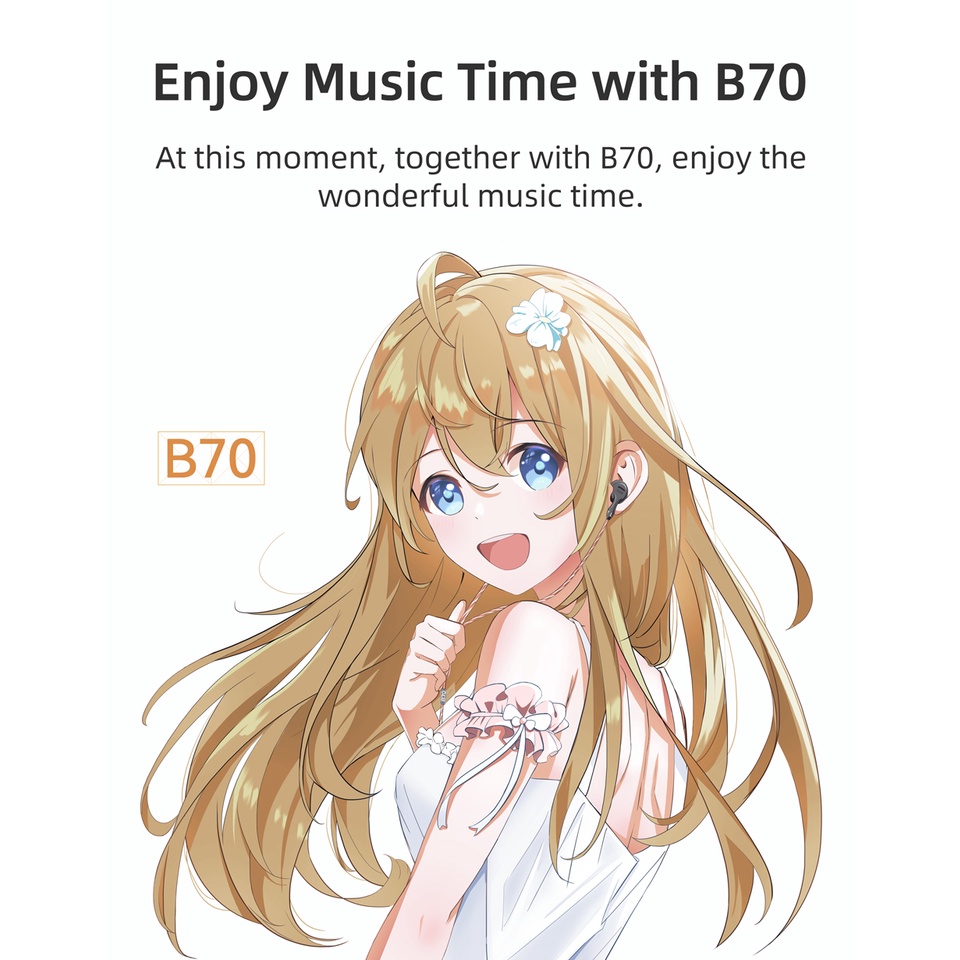 Tai Nghe Nhét Trong B70 3.5/4.4mm IEM HIFI 14.8mm X6 LBBS EB2S