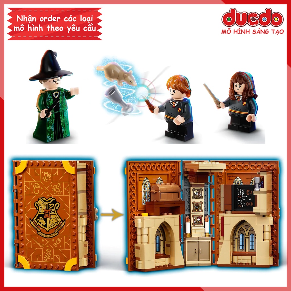 LRI TANK 60006 Lắp ghép Harry Potter Hogwarts Moment: Transfiguration Class - Đồ chơi Xếp hình Mô hình 76382 BLA