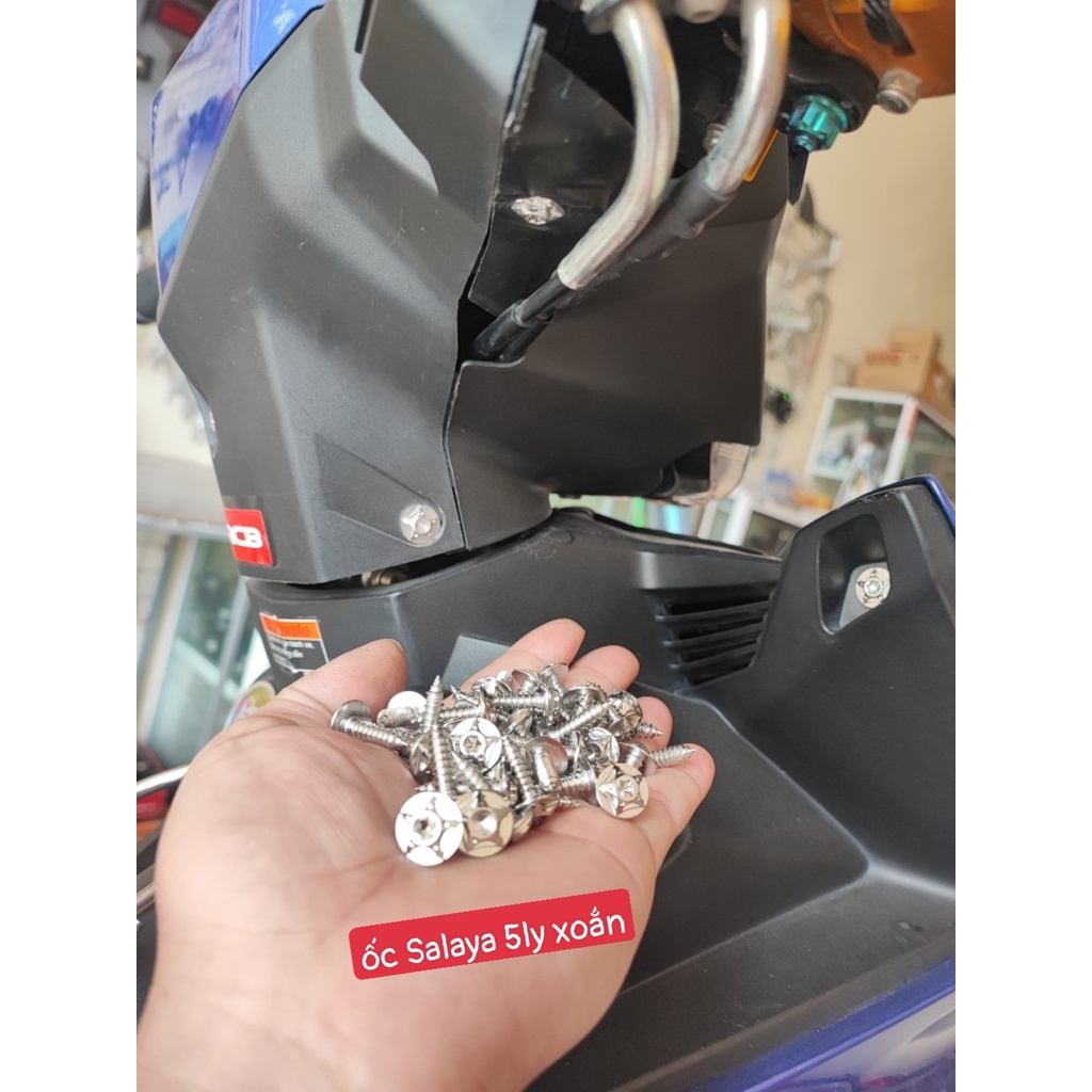 Ốc Inox salaya 4ly 5li mịn