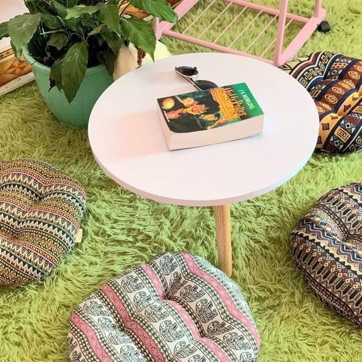 [𝐇𝐨𝐭 𝐬𝐚𝐥𝐞 𝟐𝟎𝟐𝟏] Bàn Trà Tròn ngồi bệt Kiểu Nhật - chân cao 30cm. | BigBuy360 - bigbuy360.vn