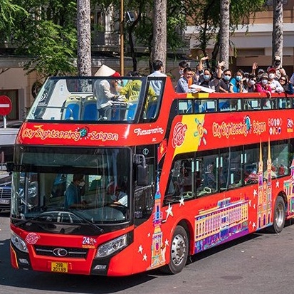 HCM [E-Voucher] Tour tham quan Sài Gòn 4h trên xe bus 2 tầng Vietnam Sightseeing - Vé trẻ em