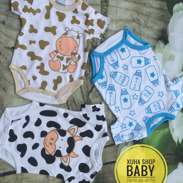 BODYSUIT NGẮN BÒ SỮA 3-9kg | BigBuy360 - bigbuy360.vn