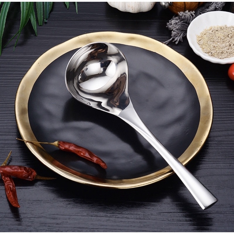 Muôi múc canh inox 304 cao cấp sáng bóng, 21cm*7cm, 104g
