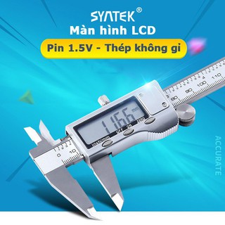 Thước kẹp điện tử bằng inox 150 mm - Thược Cặp Đo Cao Cấp Tặng Kèm Pin