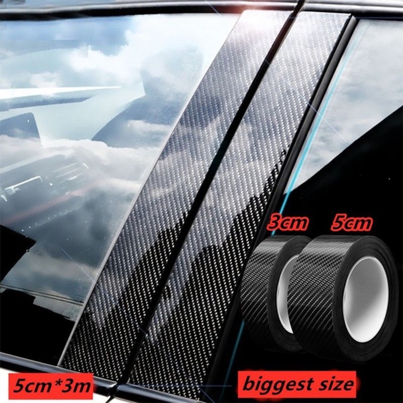 Miếng Dán Bảo Vệ Chống Trầy Xước Chất Liệu Sợi Carbon Cho Cản Trước/Cửa Xe