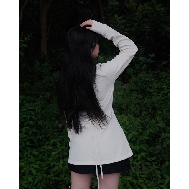 Áo sơ mi dáng dài OHOH