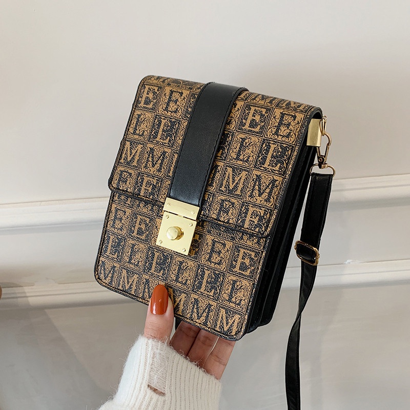 Túi đeo chéo nhỏ hình vuông thời trang mùa thu cho nữ 2021