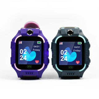 đồng hồ định vị trẻ em chống nước có camera lắp sim z006 pro 3 màu xanh đỏ tím