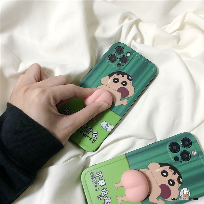 Ốp Lưng In Hình Cậu Bé Bút Chì Dễ Thương Cho Iphone 12 / 11pro / Max / X / Xs / Xr / Iphone7 / 8 / Plus / Mini / 11