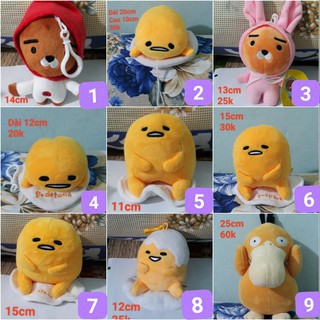 Gấu bông móc khóa Ryan, trứng lười Gudetama