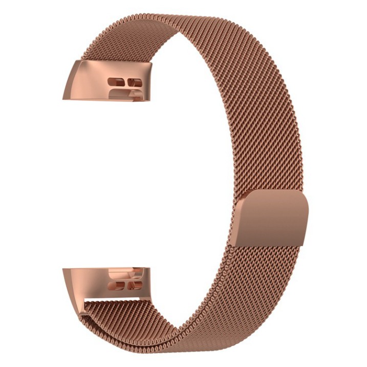 Sale 69% Dây Đeo Inox Milanese Cho Đồng Hồ Thông Minh Fitbit Charge 3, Rose Gold,Small Giá gốc 248000đ- 15F44