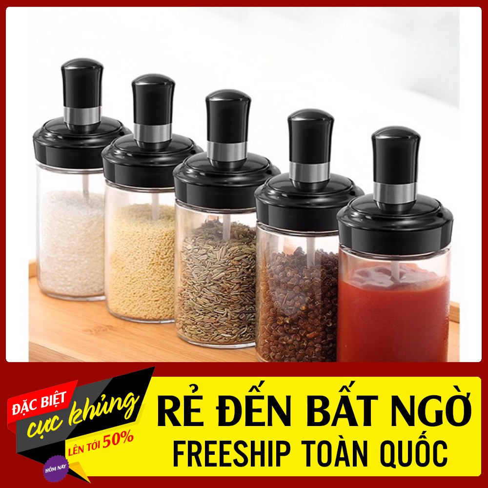 Hũ đựng gia vị có thìa thông minh