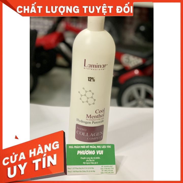 Oxy trợ nhuộm tóc LAMINAR 1000ml 3%-6%-9%-12% Collagen không kích ứng da đầu -không rat da đầu có mùi thơm