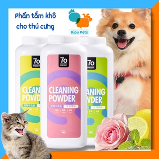 Phấn tắm khô cho thú cưng - phấn tắm khô 70 present 260gr - kipu pets