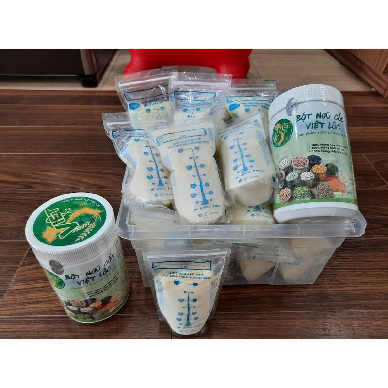 (tặng Mummilk Đông Trùng) Bột ngũ cốc Việt Lộc - Min Min - dinh dưỡng cho mẹ bầu, lợi sữa sau sinh hộp500g date mới nhất