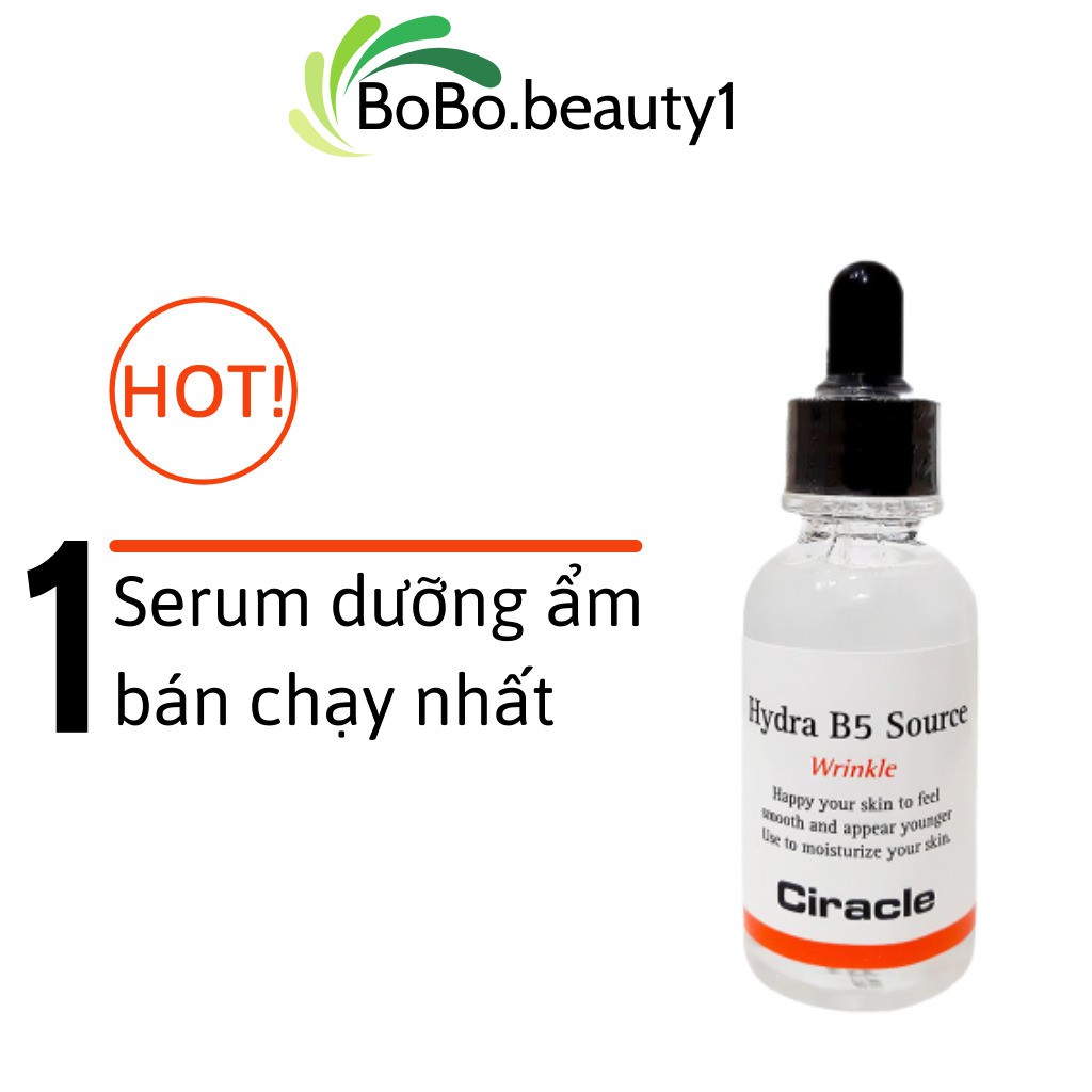 Serum cấp ẩm Hydra B5 Source CIRACLE tinh chất dưỡng da trắng sáng làm chậm quá trình lão hóa da 30ml