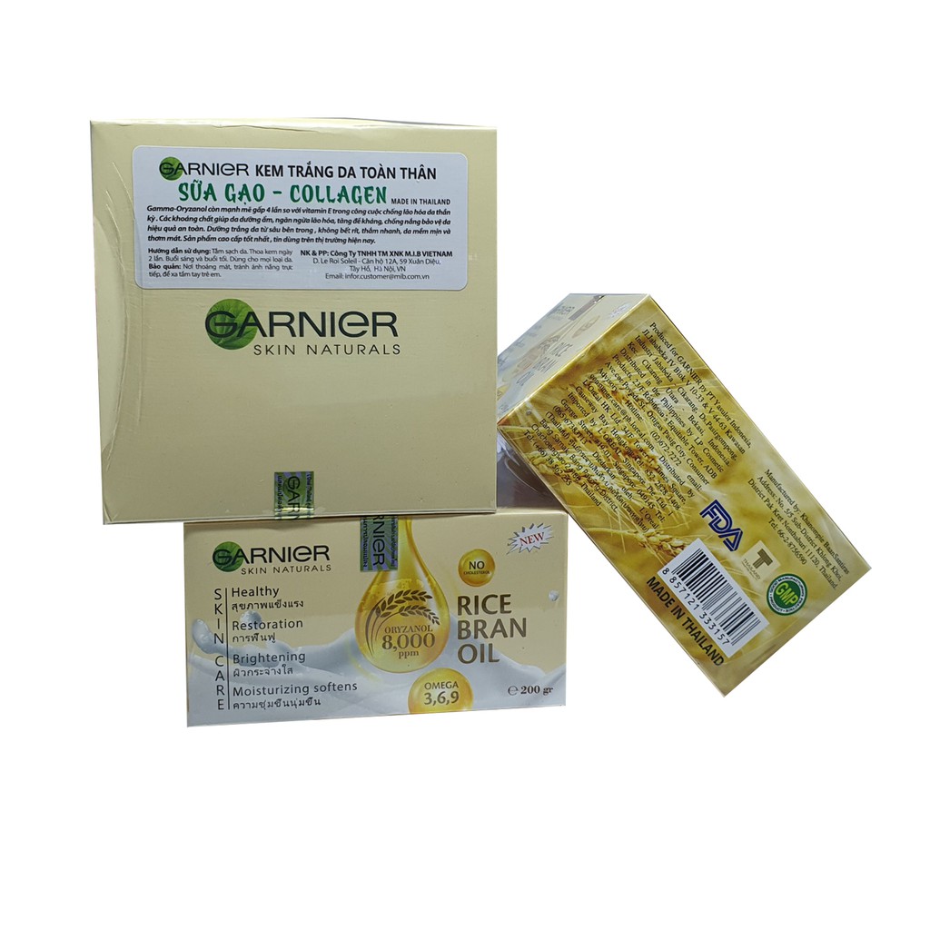 ❤️ Kem Trắng Da Toàn Thân Sữa Gạo Collagen - Garnier Thái Lan 200g ❤️ | BigBuy360 - bigbuy360.vn