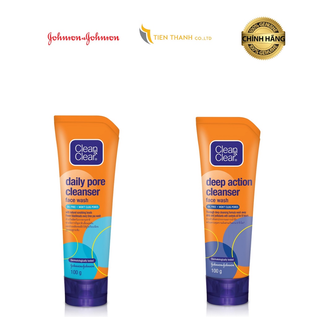 Sữa rửa mặt Clean & Clear chống nhờn100g- Clean & Clear sạch sâu lỗ chân lông 100g (Hàng chính hãng).