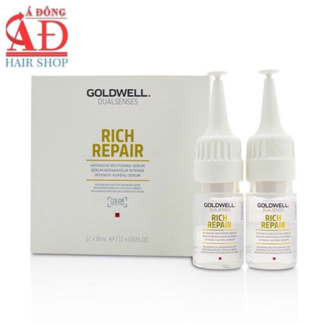 [Chính hãng] TINH CHẤT GOLDWELL RICH REPAIR SERUM PHỤC HỒI HƯ TỔN CHO TÓC KHÔ XƠ