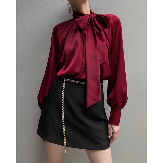 Sơmi kiểu thắt nơ SIENA TOP | BigBuy360 - bigbuy360.vn