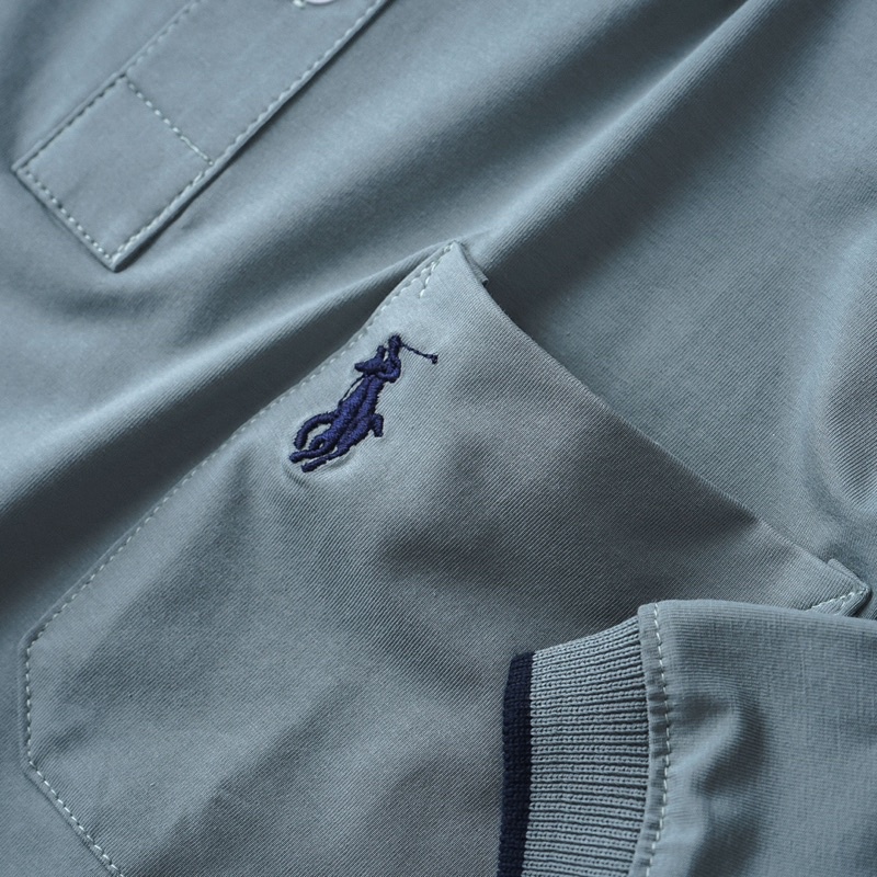 Áo thun nam polo có cổ co giãn màu pastel Bigsize < 125kg