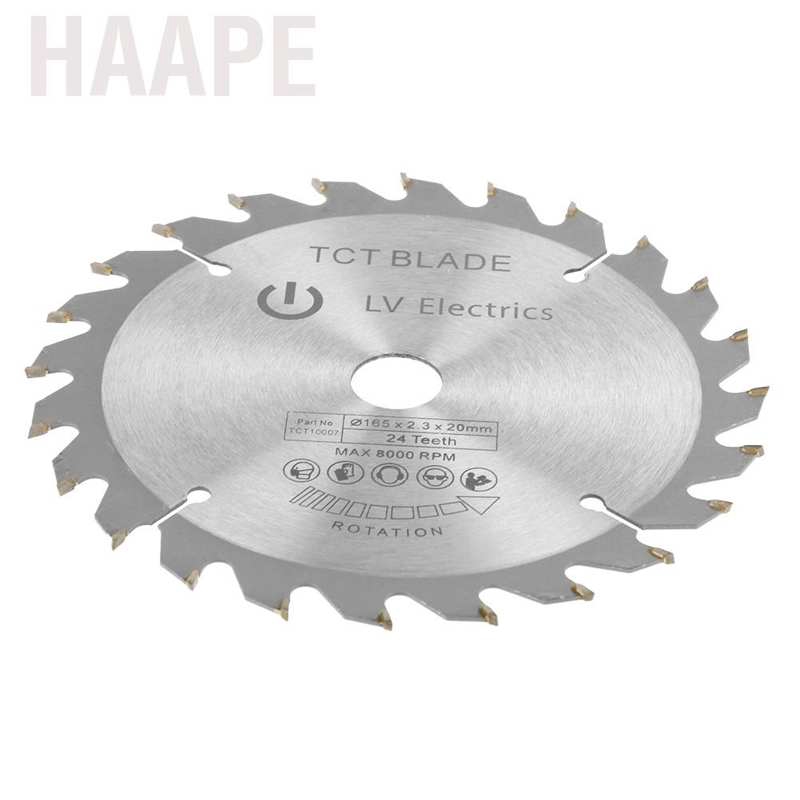 Lưỡi Cưa Gỗ Haape 165mm 24 Răng Đường Kính 20mm