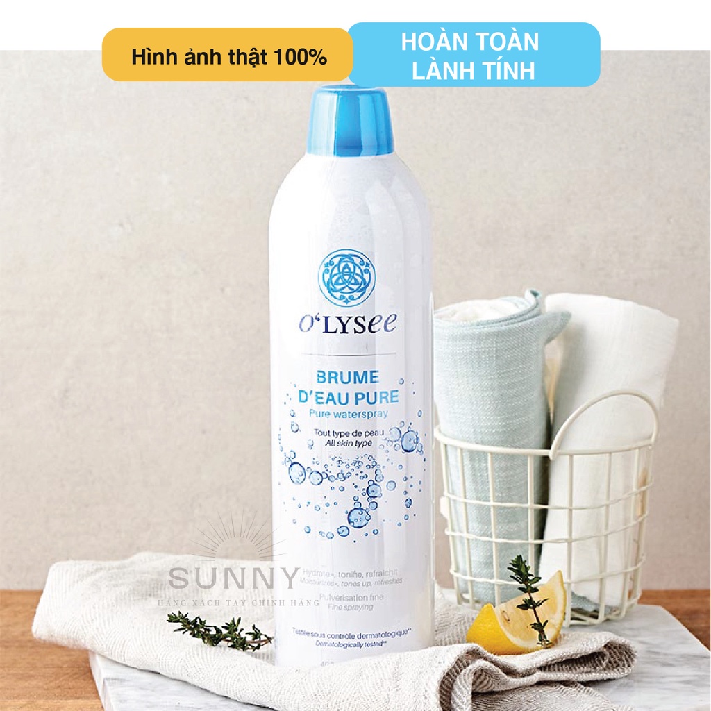 Xịt khoáng O'lysee 400ml cung cấp độ ẩm cho da, mang lại cảm giác mát dịu, thư giãn