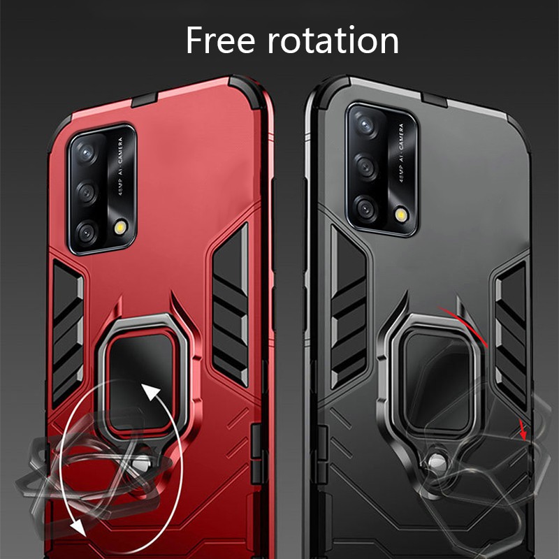 Ốp Lưng Chống Sốc Có Nhẫn Móc Ngón Tay Cho Oppo A74 4g 5g | BigBuy360 - bigbuy360.vn