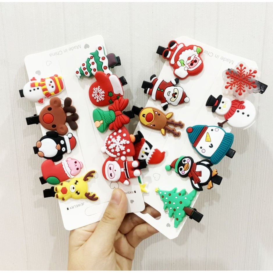 Kẹp tóc Noel, kẹp giáng sinh cho bé gái