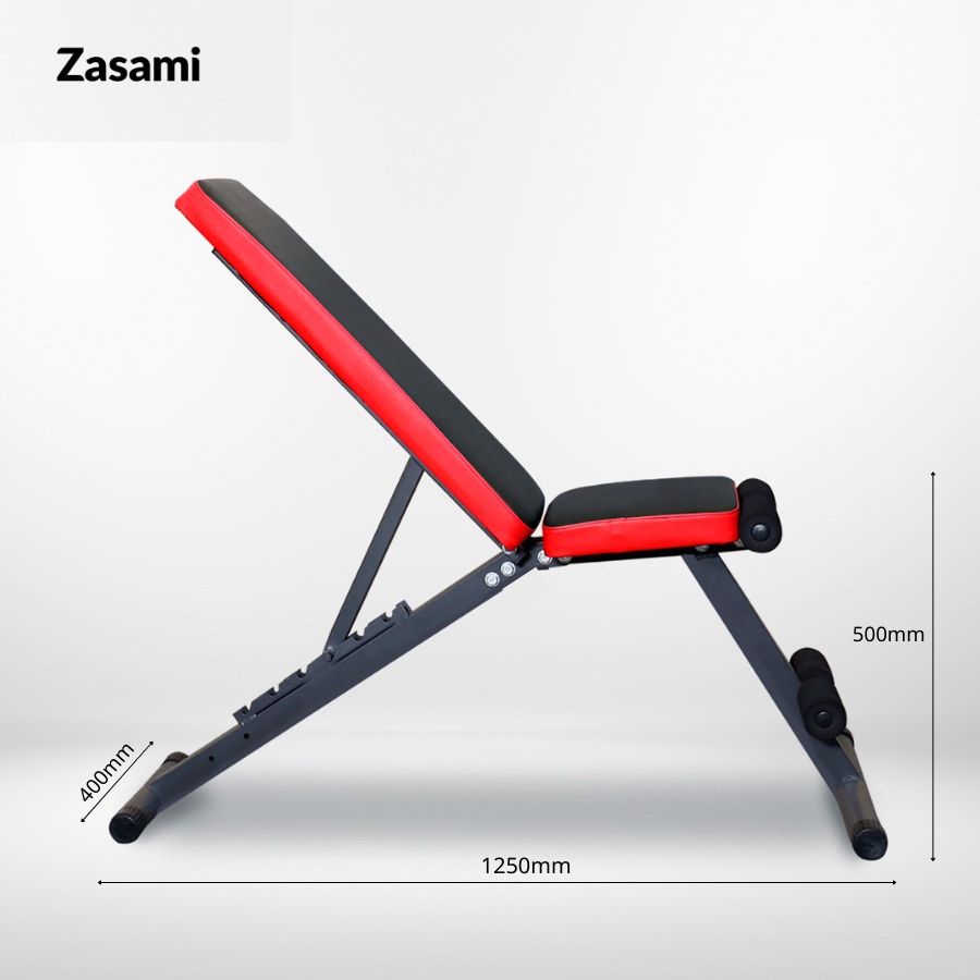 Ghế Tạ Đa Năng ZASAMI SGN-8611, Thiết bị tập gym tại nhà có 6 cấp độ điều chỉnh ghế bảo hành chính hãng