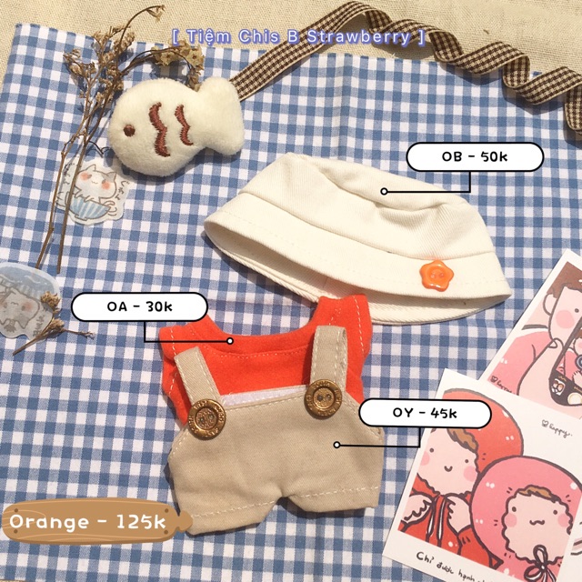 OUTFIT FOR DOLL - ORANGE