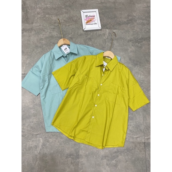 [Siêu Hot] Áo Sơmi Thô 2 Màu Dáng Giấu Quần Cá Tính Có Ảnh Thật Kèm Video | BigBuy360 - bigbuy360.vn