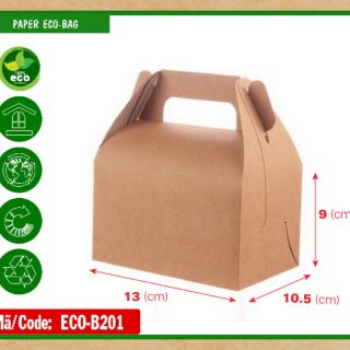  100 Hộp giấy đựng thức ăn  gà rán bánh đồ khô . mã B201 