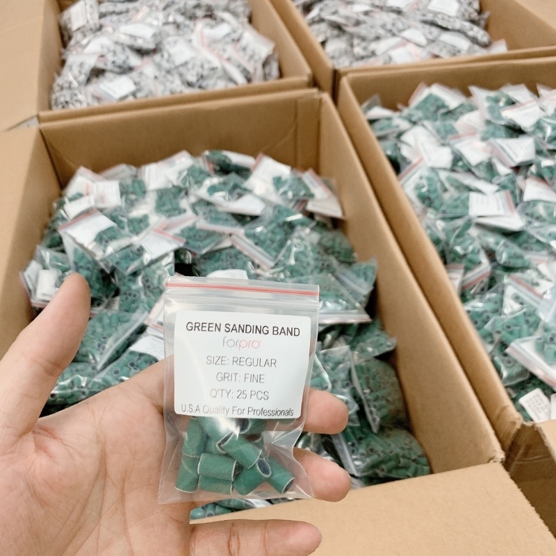 Set 25 Đầu Mài Móng Nhám Giấy Xanh Mịn Và Nhám Chuyên Dụng Để Mài Móng Tay Móng Bột
