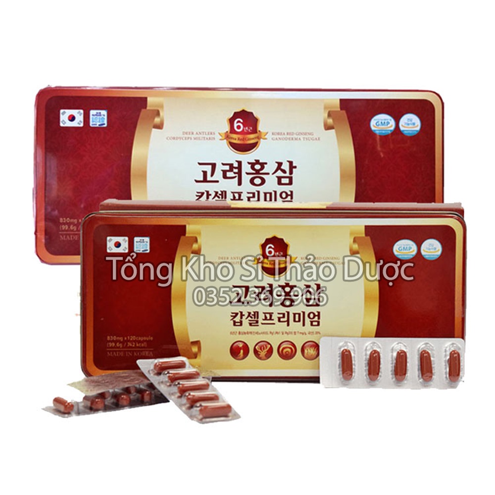 Sâm nhung linh cho đông trùng (Hộp 120v) - Sản phẩm cao cấp