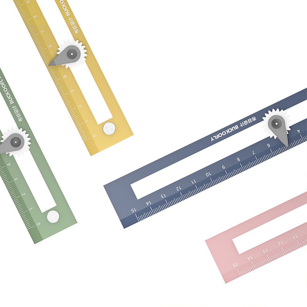 Thước kẻ hình tròn thiết kế đơn giản di động tiện dụng cho học sinh