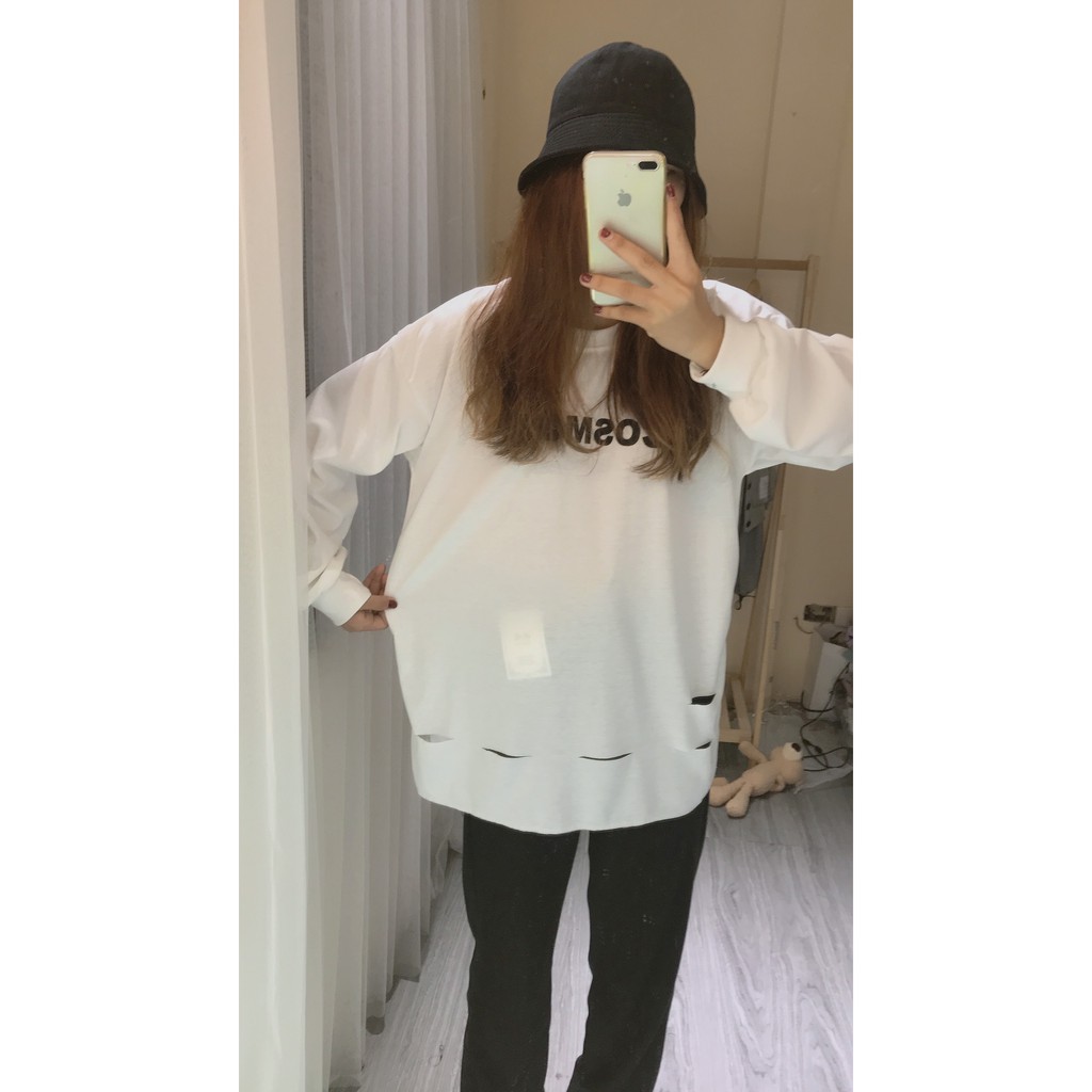 Set áo thun cos mix quần rút eo phom rộng unisex / set áo jogger sweater ulzzang