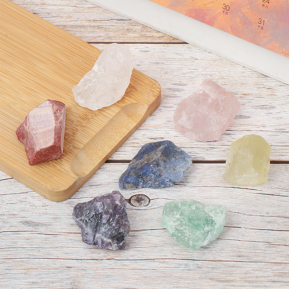 Đá Khoáng Chất Tự Nhiên 7 Màu Dùng Làm Đồ Trang Sức