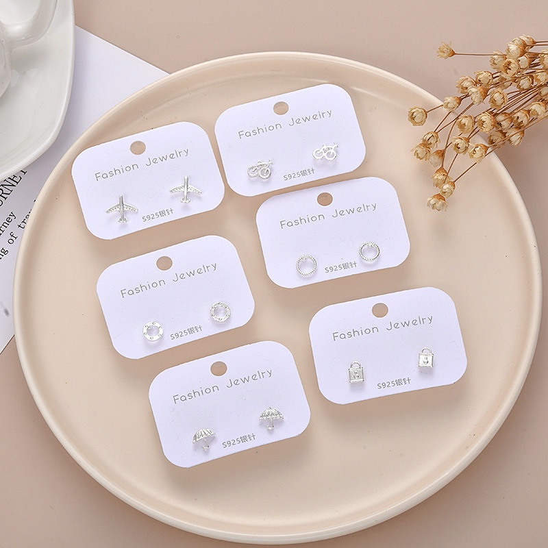 Mới Bông Tai Bạc 925 Thiết Kế Đơn Giản Cá Tính Thời Trang Cho Nữ